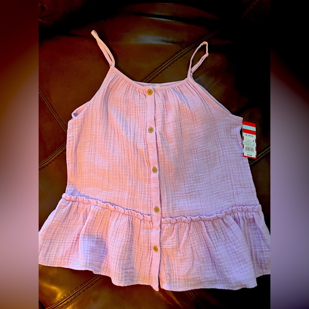 NWT Girls Cat & Jack Babydoll Tank